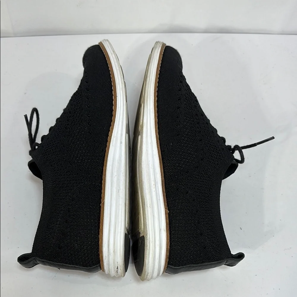 ☘️Cole Haan original grand Black and White Knit Sneakers wingtip, Oxford styling - Picture 6 of 8